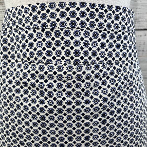 Donna Ricco New Yorkk Skirt size 8 Navy Blue Straight Pencil Knee Stretch Boho - Picture 3 of 8